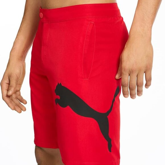 PUMA Mens Essential Core Board Short Red Size 32 - Picture 3 of 13